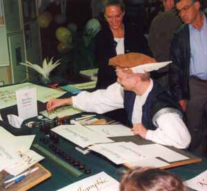 Andreas Lux beim Schauschreiben