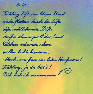 Mörike "Frühling"