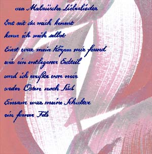 Ivan Goll "Malaiische Liebeslieder"