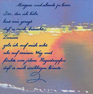 Brecht "morgens und abends zu lesen"